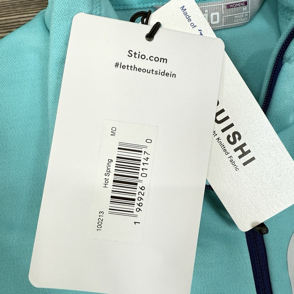 Stio Women's Gannett Peak Half Zip Fleece Pullover Blue Size Medium NEW - Picture 9 of 12